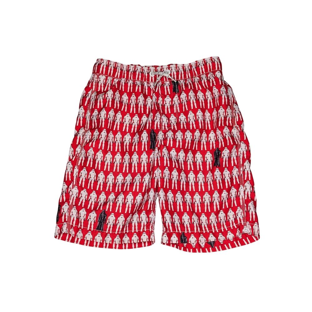 GAP Kids x Star Wars Stormtrooper Swim Trunks Boys XL 12 Darth Vader Red White